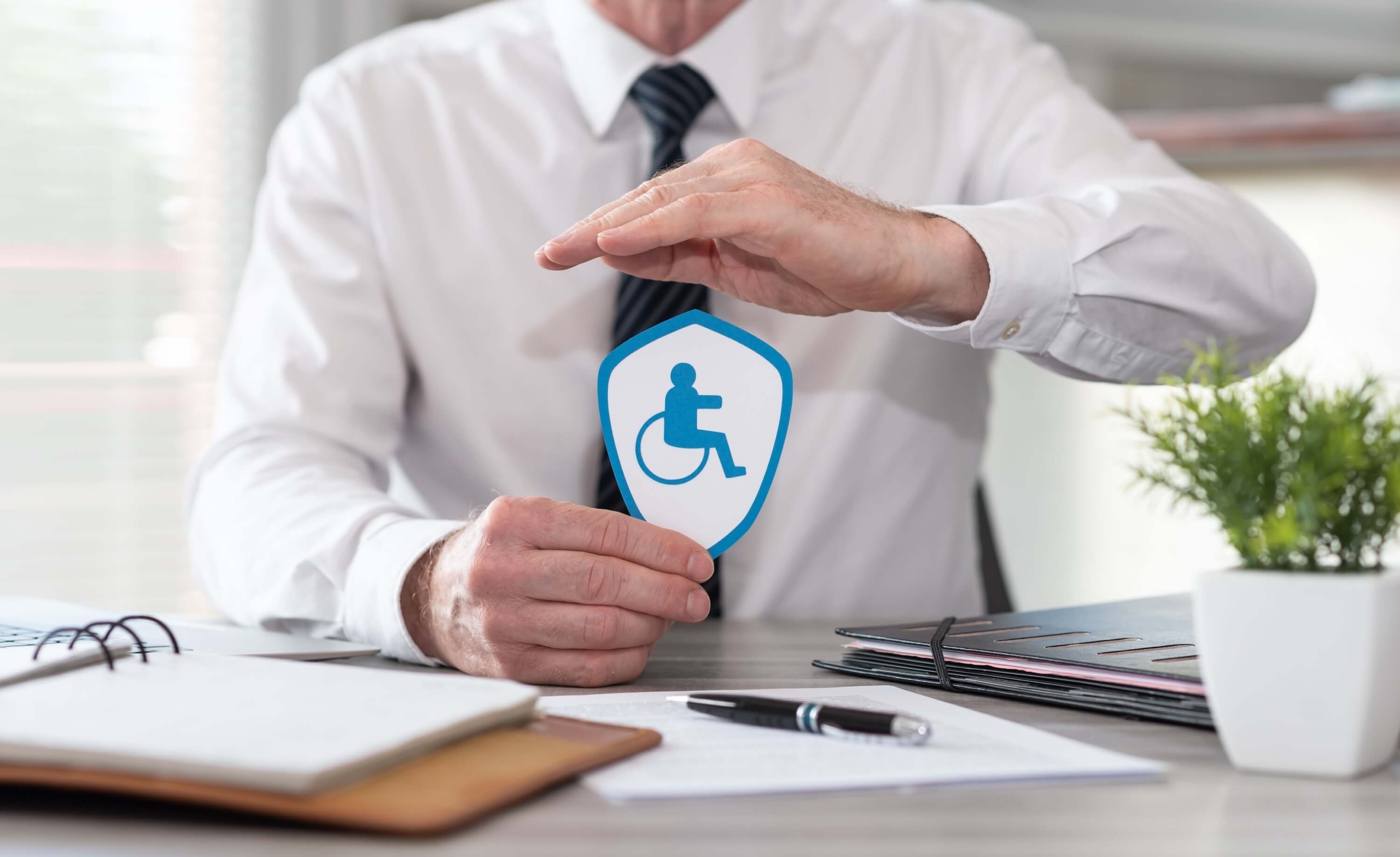 Disability insurance concept