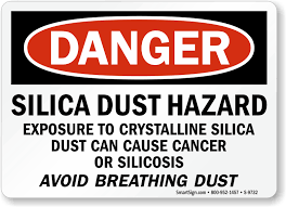 Warning Sign: Silica Dust Hazard